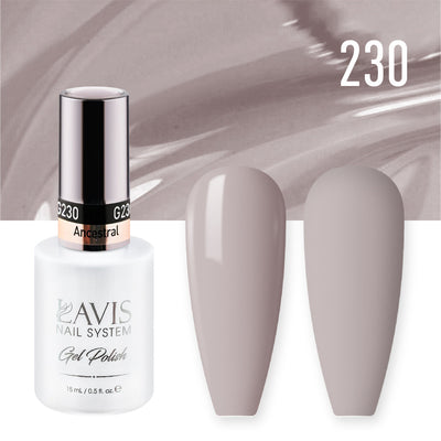 Lavis Gel Nail Polish Duo - 230 Taupe Colors - Ancestral