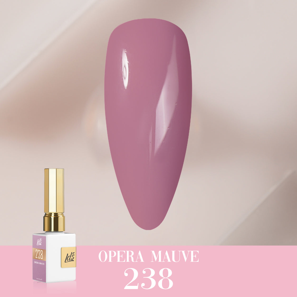 LDS Color Craze Gel Nail Polish - 238 Opera Mauve - 0.5oz