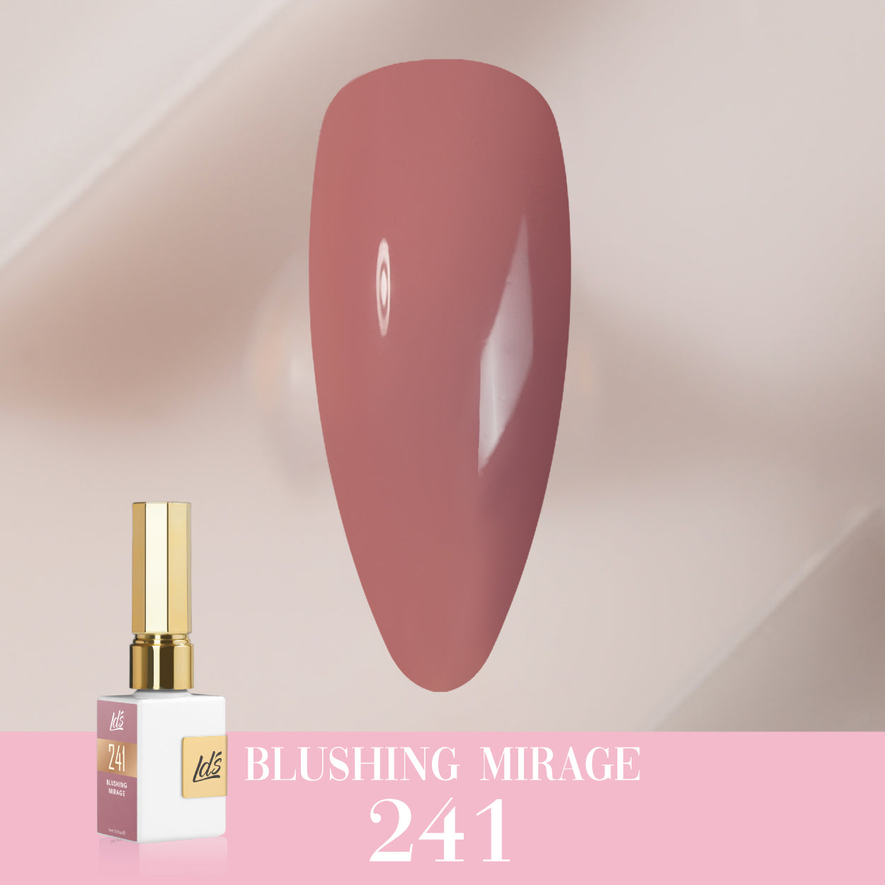 LDS Color Craze Gel Nail Polish - 241 Blushing Mirage - 0.5oz