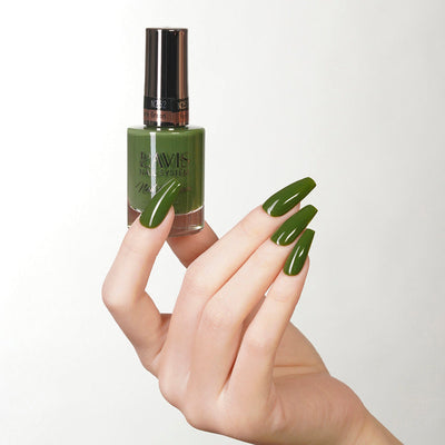 Lavis Gel Nail Polish Duo - 252 Green Colors - Fern Green