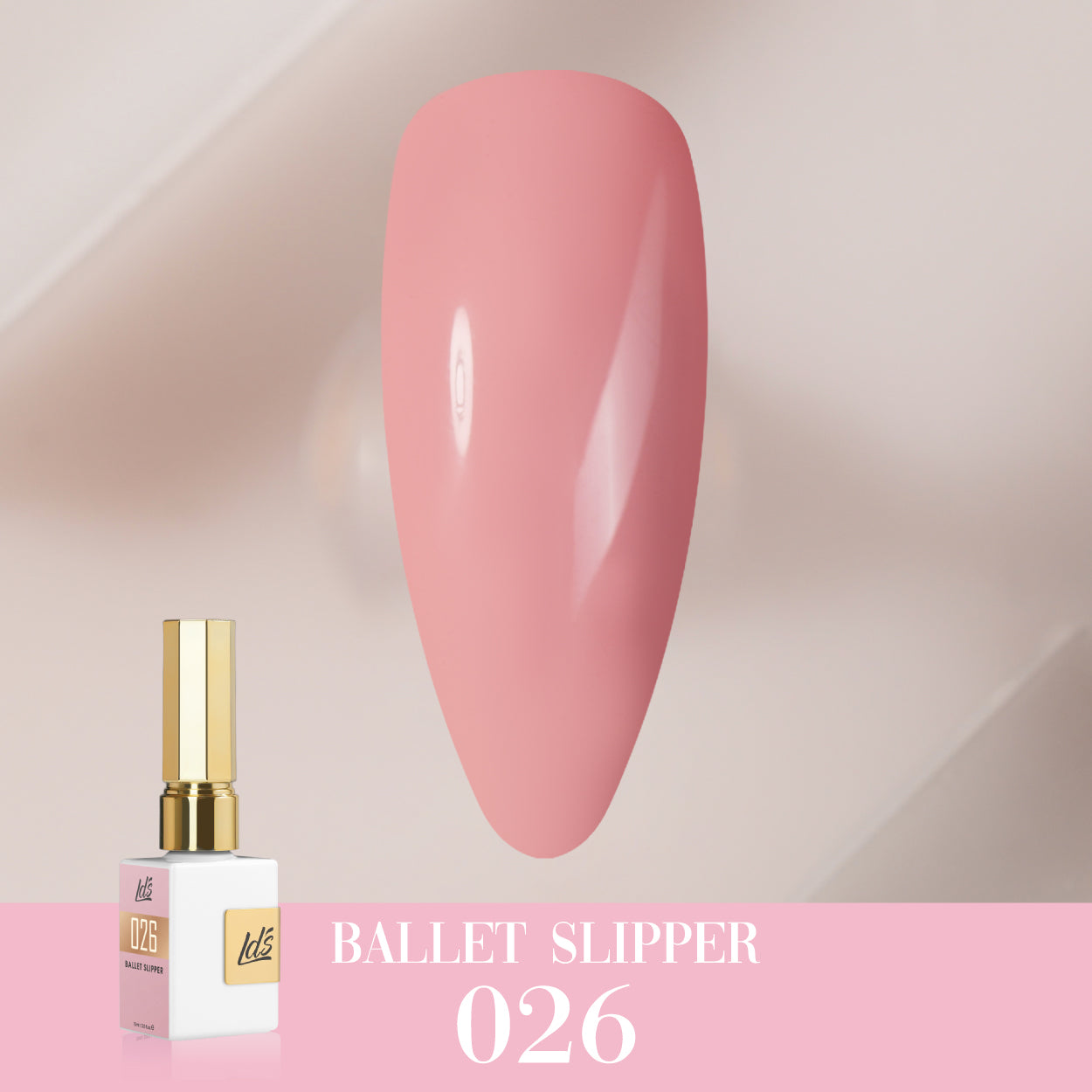 LDS Color Craze Gel Nail Polish - 026 Ballet Slipper - 0.5oz