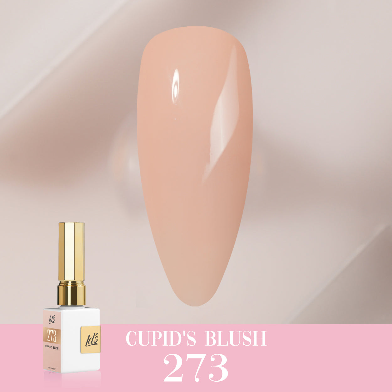 LDS Color Craze Gel Nail Polish - 273 Cupid's Blush - 0.5oz