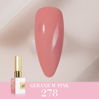 LDS Color Craze Gel Nail Polish - 278 Geranium Pink - 0.5oz