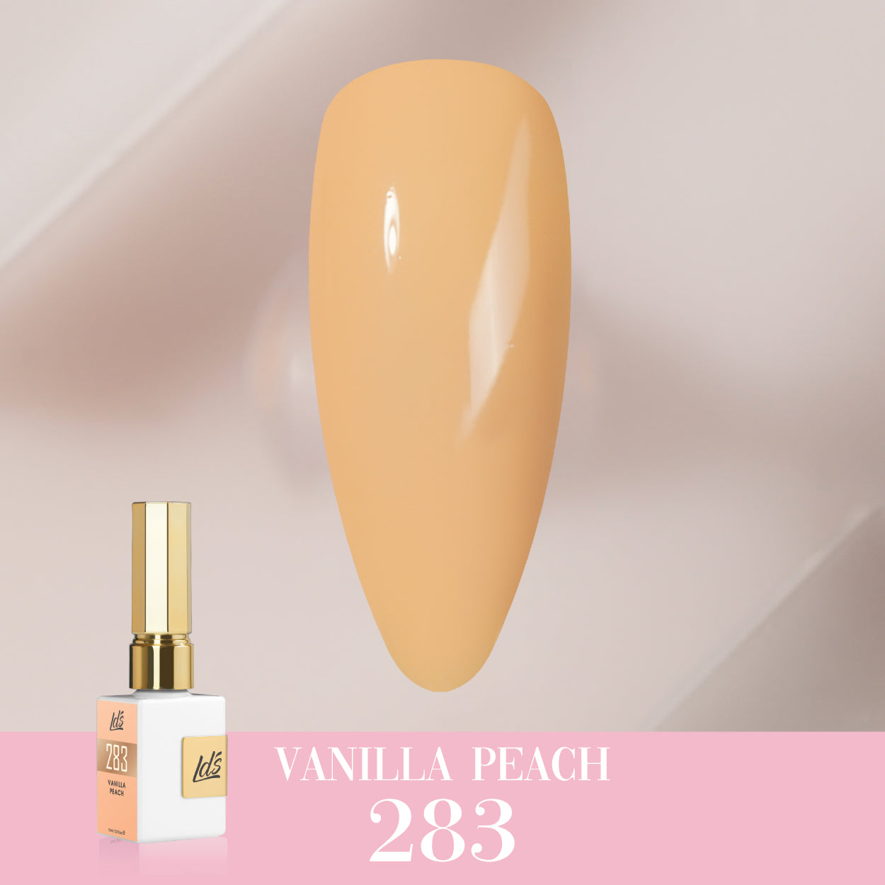 LDS Color Craze Gel Nail Polish - 283 Vanilla Peach - 0.5oz