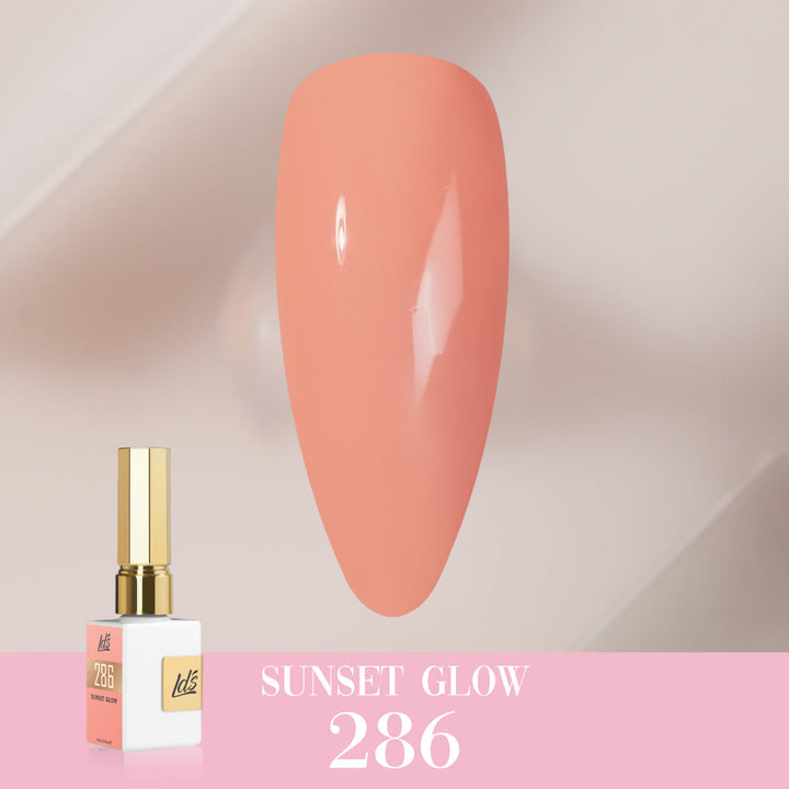 LDS Color Craze Gel Nail Polish - 286 Sunset Glow - 0.5oz