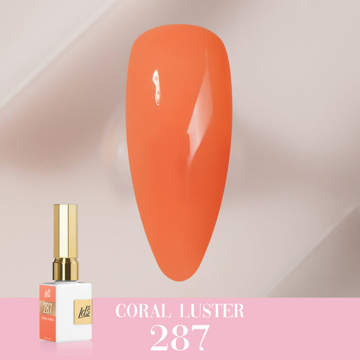 LDS Color Craze Gel Nail Polish - 287 Coral Luster - 0.5oz