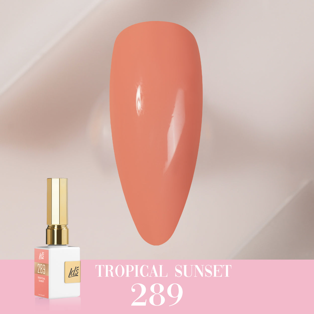 LDS Color Craze Gel Nail Polish - 289 Tropical Sunset - 0.5oz