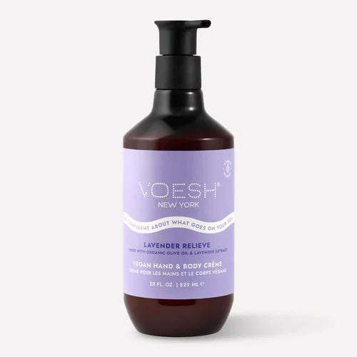 Voesh Vegan Hand &amp; Body Creme Lotion - Lavender Relieve 28oz