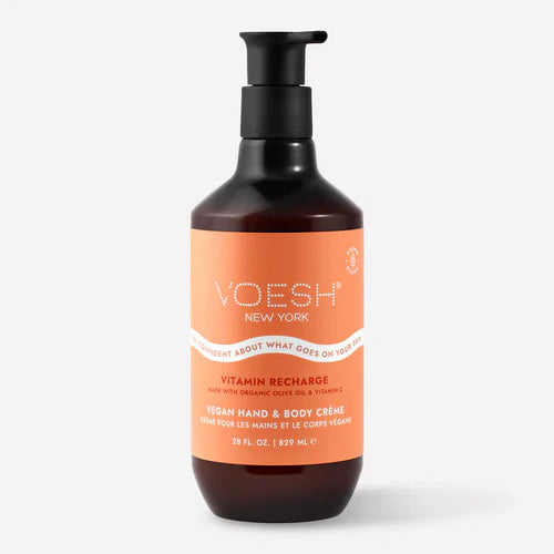 Voesh Vegan Hand & Body Creme Lotion - Vitamin Recharge 28oz