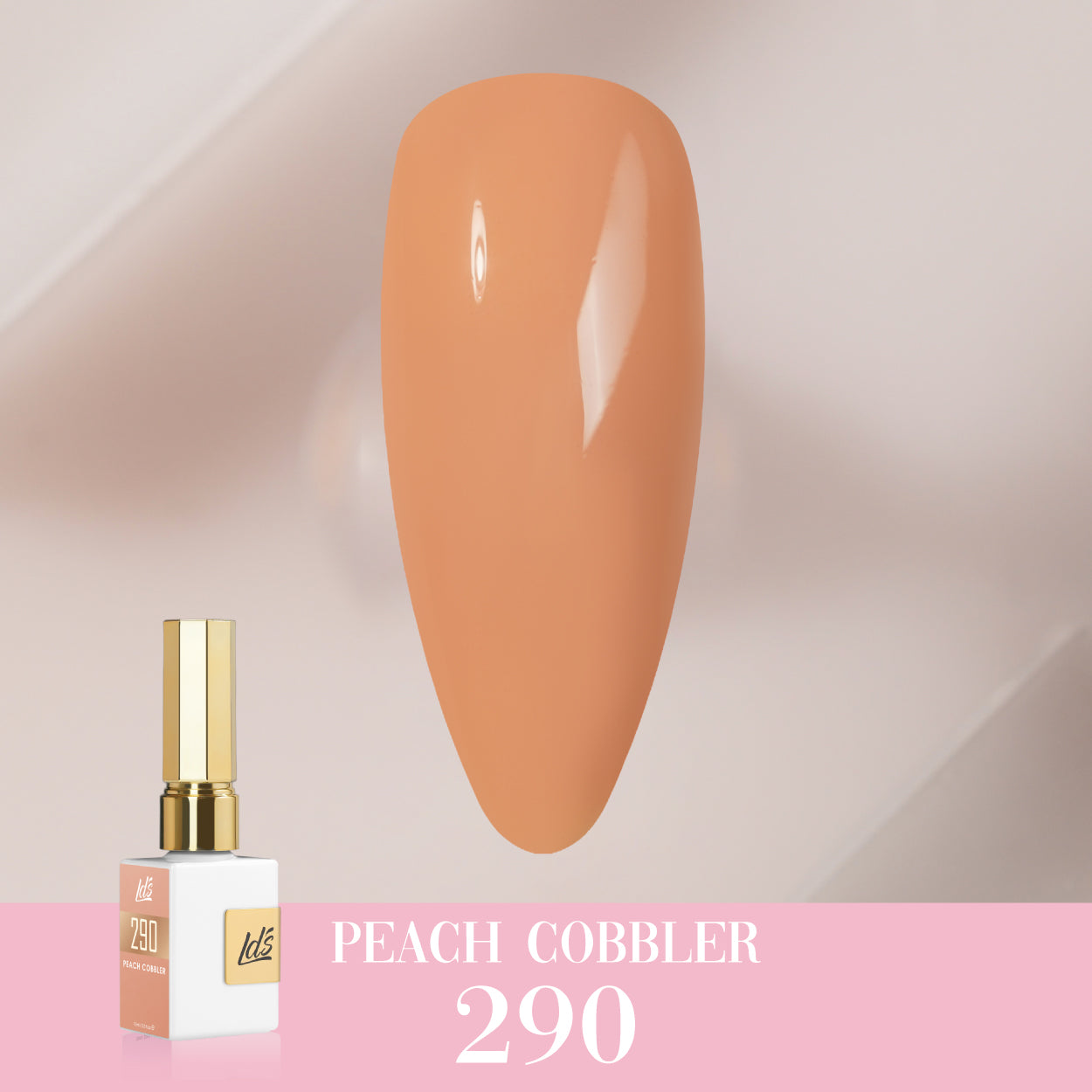 LDS Color Craze Gel Nail Polish - 290 Peach Cobbler - 0.5oz