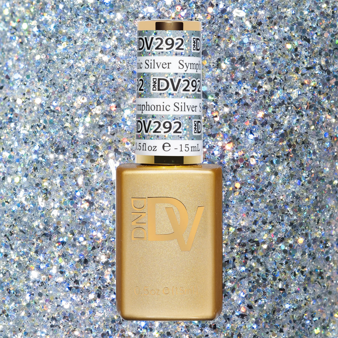 DND DIVA Gel &amp; Lacquer Duo - Symphonic Silver 