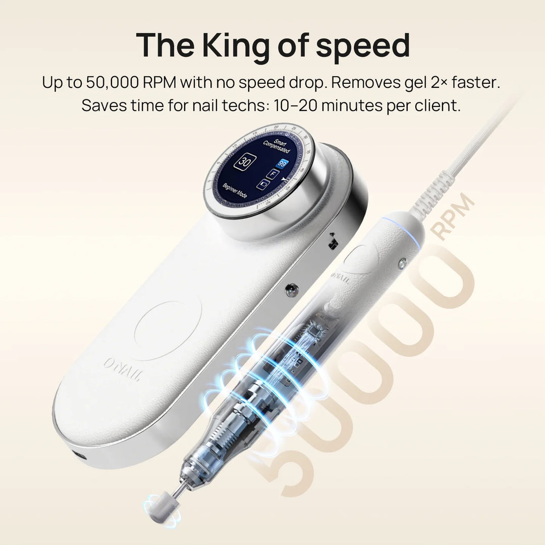 ONAIL Rechargeable Nail Drill Pro Max – 50,000 RPM