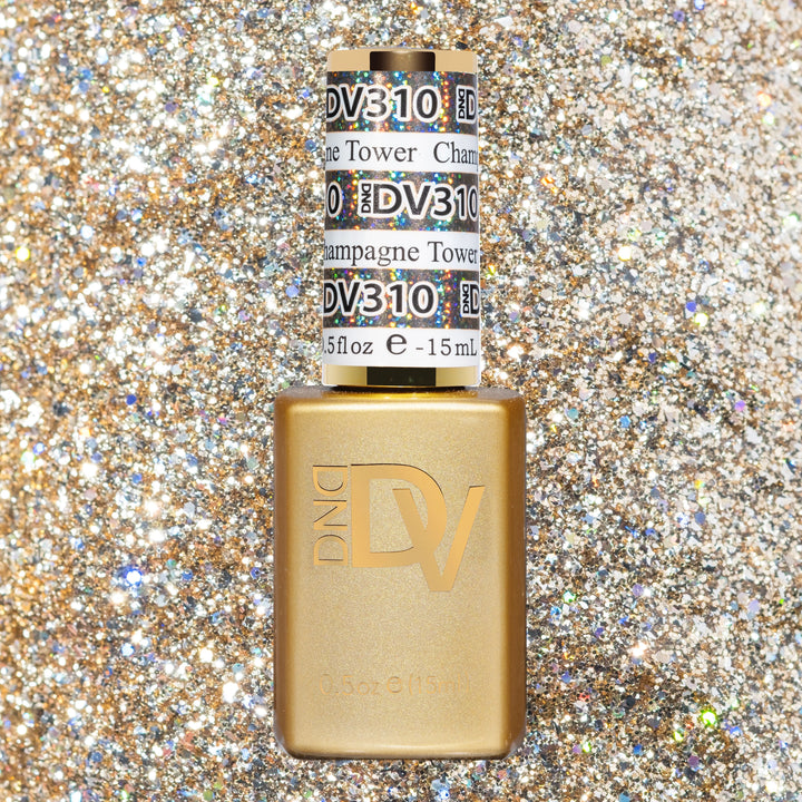 DND DIVA Gel &amp; Lacquer Duo - Champagne Tower 