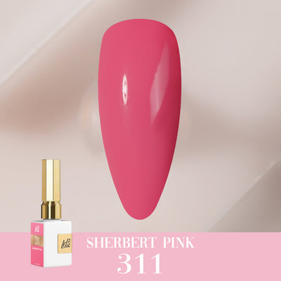 LDS Color Craze Gel Nail Polish - 311 Sherbert Pink - 0.5oz