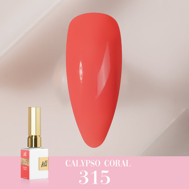LDS Color Craze Gel Nail Polish - 315 Calypso Coral - 0.5oz