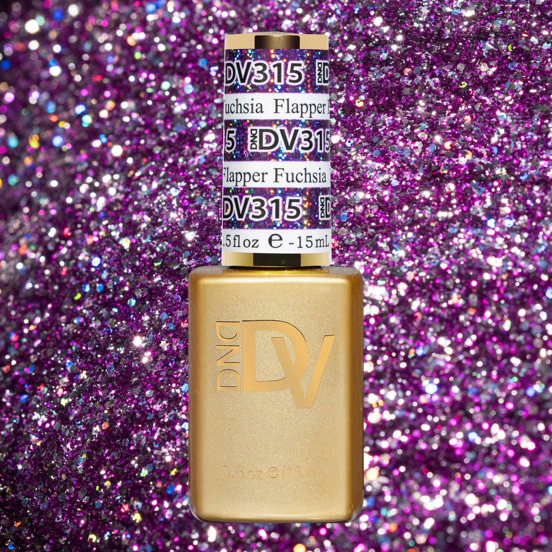 DND DIVA Gel &amp; Lacquer Duo - Flapper Fuchsia 