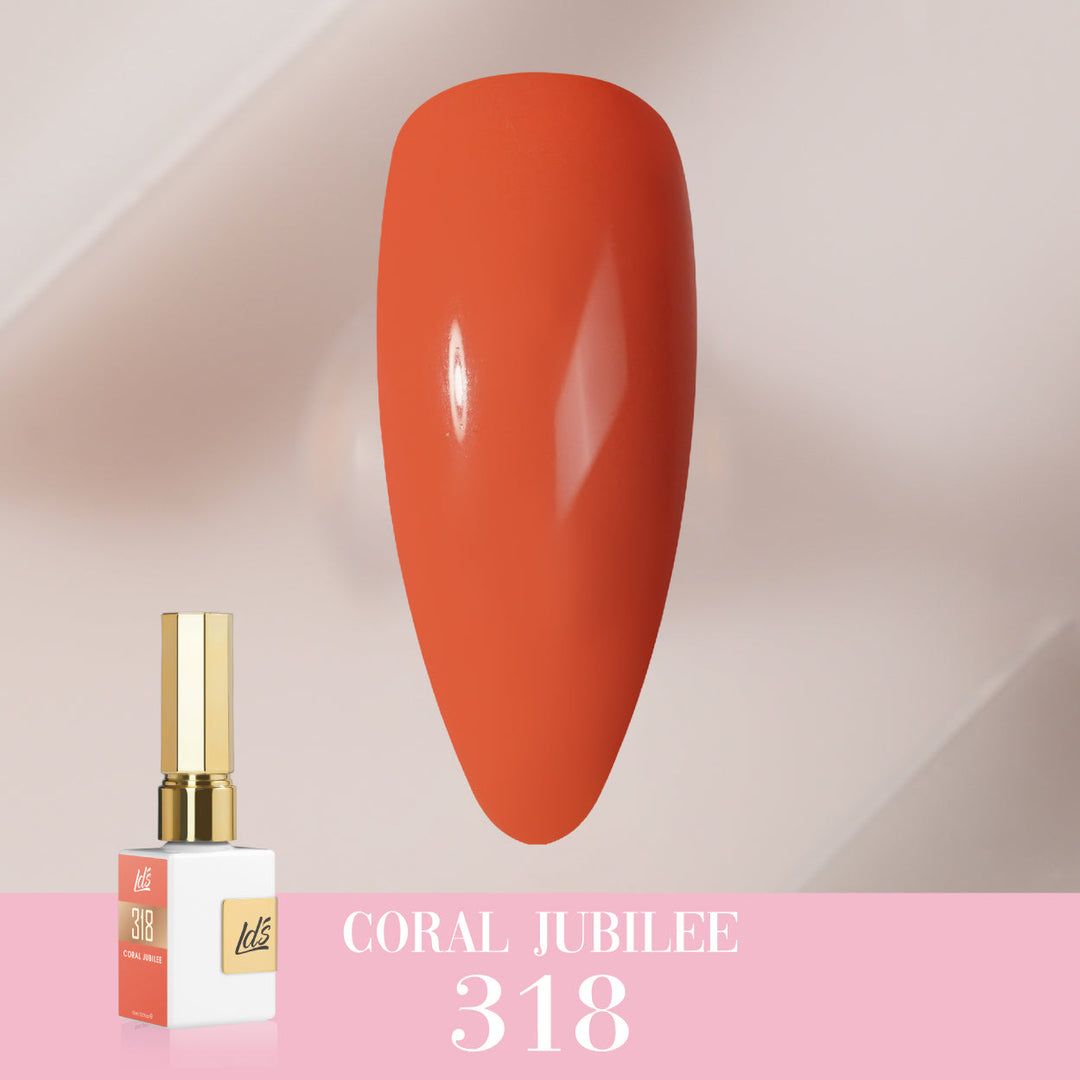 LDS Color Craze Gel Nail Polish - 318 Coral Jubilee - 0.5oz
