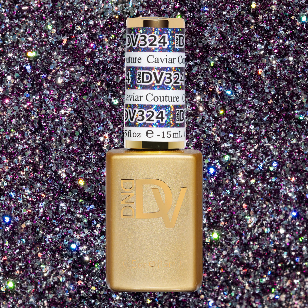 DND DIVA Gel &amp; Lacquer Duo - Caviar Couture 