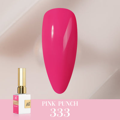 LDS Color Craze Gel Nail Polish - 333 Pink Punch - 0.5oz