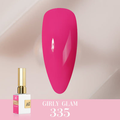 LDS Color Craze Gel Nail Polish - 335 Girly Glam - 0.5oz