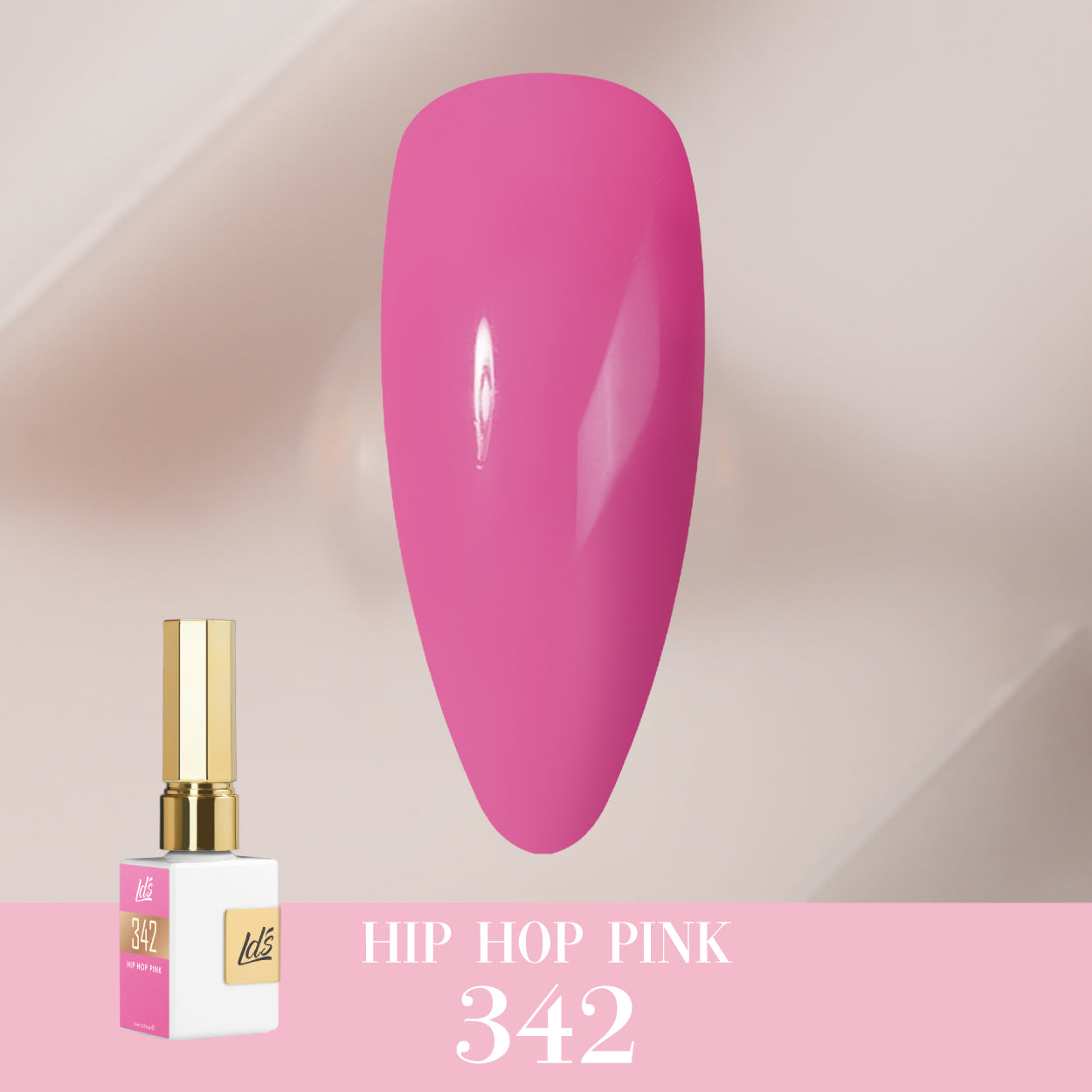 LDS Color Craze Gel Nail Polish - 342 Hip Hop Pink - 0.5oz