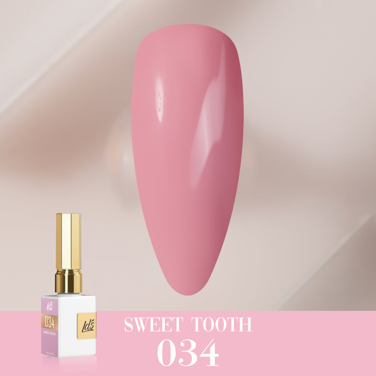 LDS Color Craze Gel Nail Polish - 034 Sweet Tooth - 0.5oz