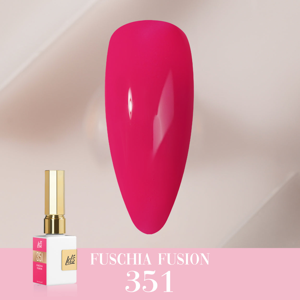 LDS Color Craze Gel Nail Polish - 351 Fuschia Fusion - 0.5oz