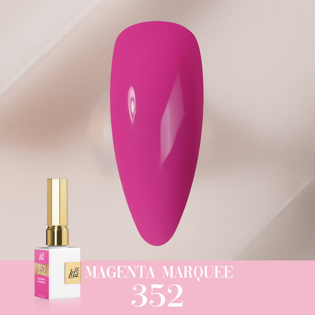 LDS Color Craze Gel Nail Polish - 352 Magenta Marquee - 0.5oz