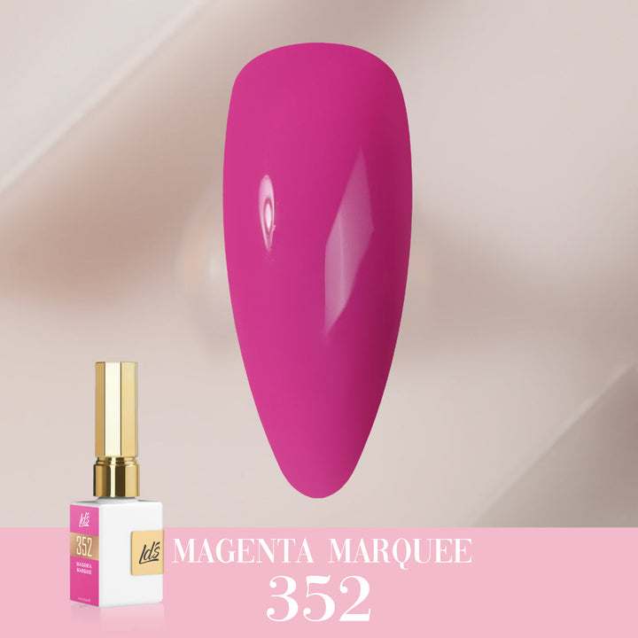LDS Color Craze Gel Nail Polish - 352 Magenta Marquee - 0.5oz