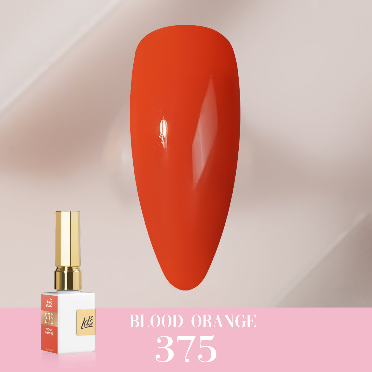 LDS Color Craze Gel Nail Polish - 375 Blood Orange - 0.5oz