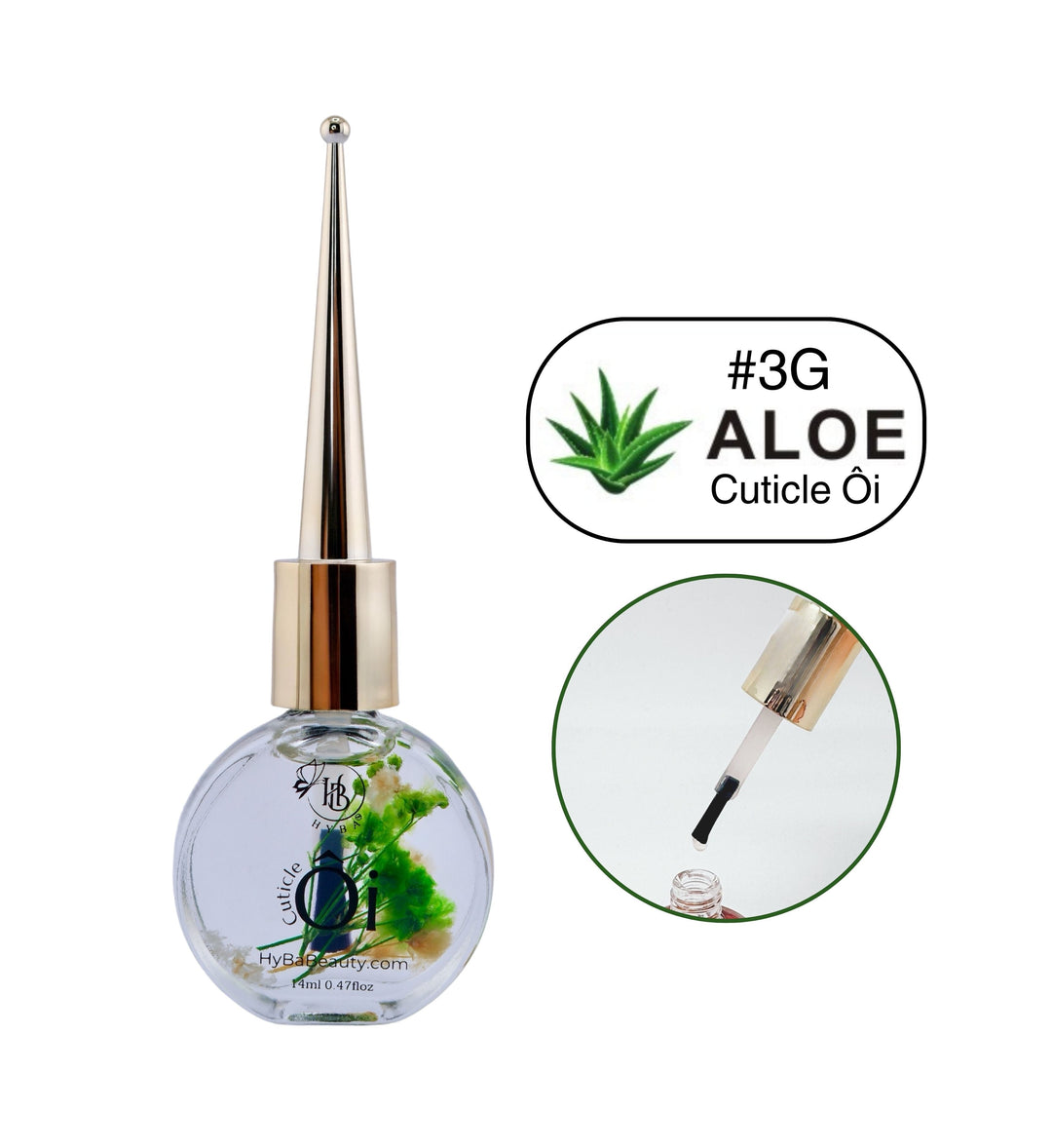 HyBa Cuticle Ôi Essential Oil 14ml - #3G - ALOE VERA