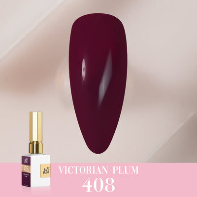 LDS Color Craze Gel Nail Polish - 408 Victorian Plum - 0.5oz