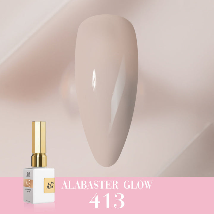 LDS Color Craze Gel Nail Polish - 413 Alabaster Glow - 0.5oz
