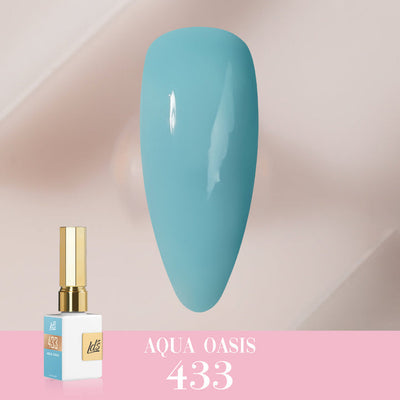 LDS Color Craze Gel Nail Polish - 433 Aqua Oasis - 0.5oz