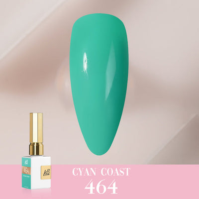 LDS Color Craze Gel Nail Polish - 464 Cyan Coast - 0.5oz