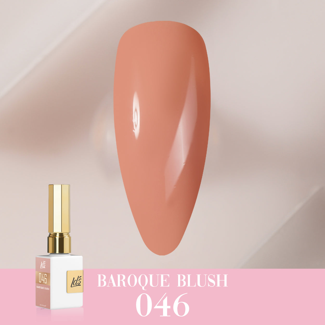 LDS Color Craze Gel Nail Polish - 046 Baroque Blush - 0.5oz