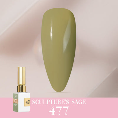 LDS Color Craze Gel Nail Polish - 477 Sculpture's Sage - 0.5oz