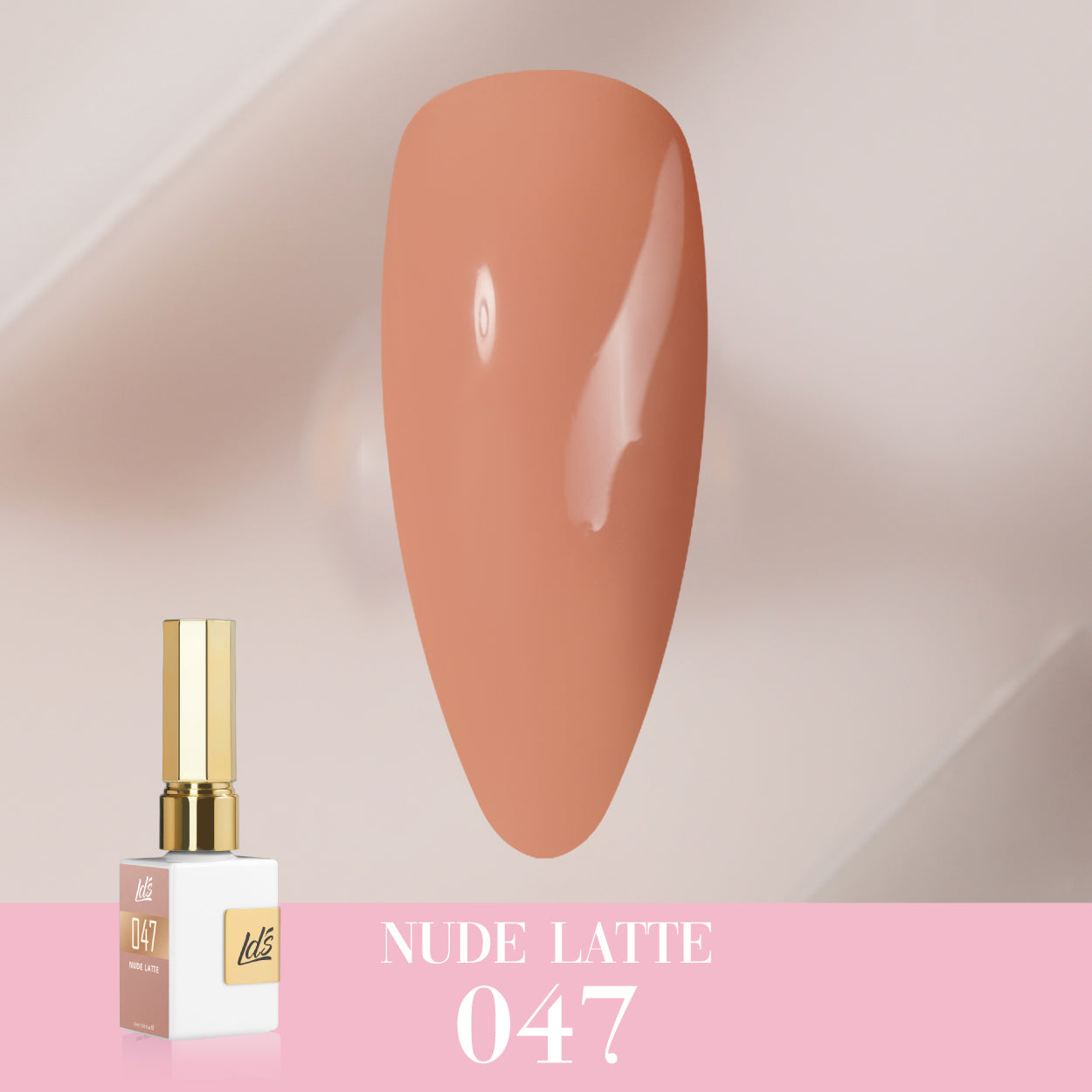 LDS Color Craze Gel Nail Polish - 047 Nude Latte - 0.5oz