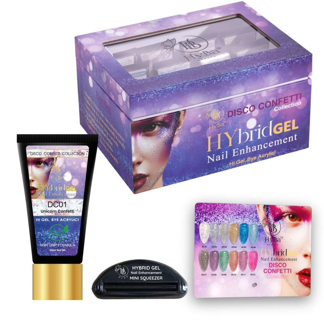 HyBa #5 DISCO CONFETTI HyGEL Box Set