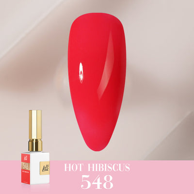 LDS Color Craze Gel Nail Polish - 548 Hot Hibiscus - 0.5oz