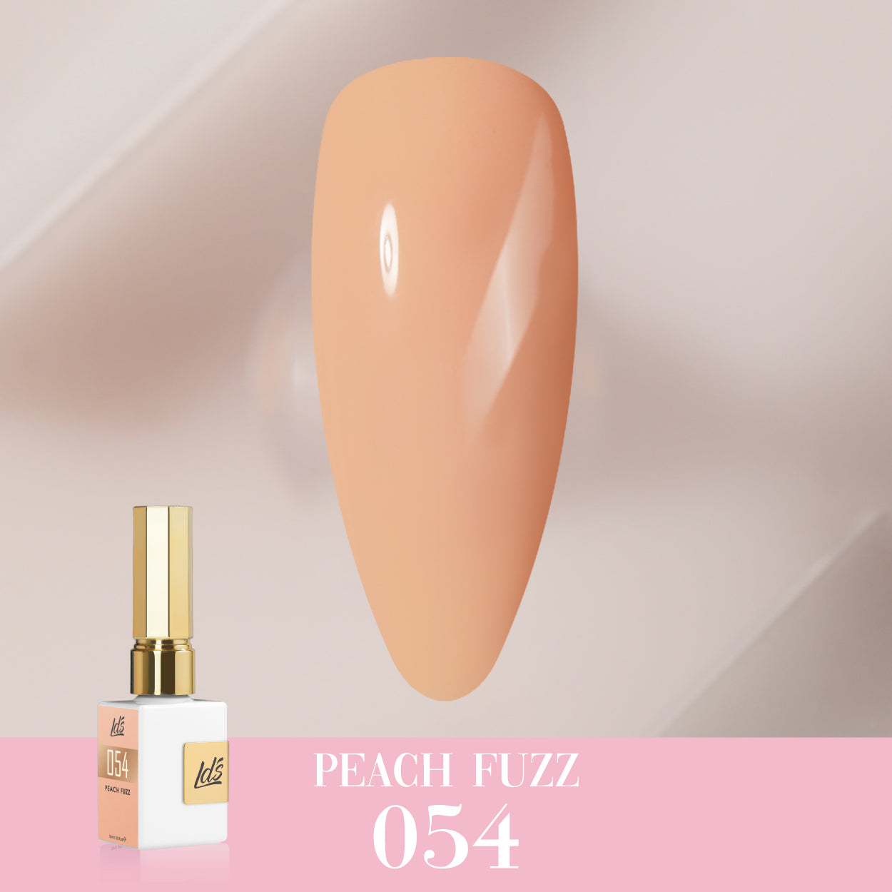 LDS Color Craze Gel Nail Polish - 054 Peach Fuzz - 0.5oz