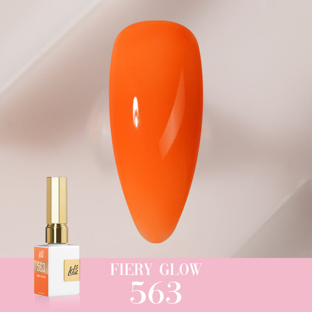 LDS Color Craze Gel Nail Polish - 563 Fiery Glow - 0.5oz