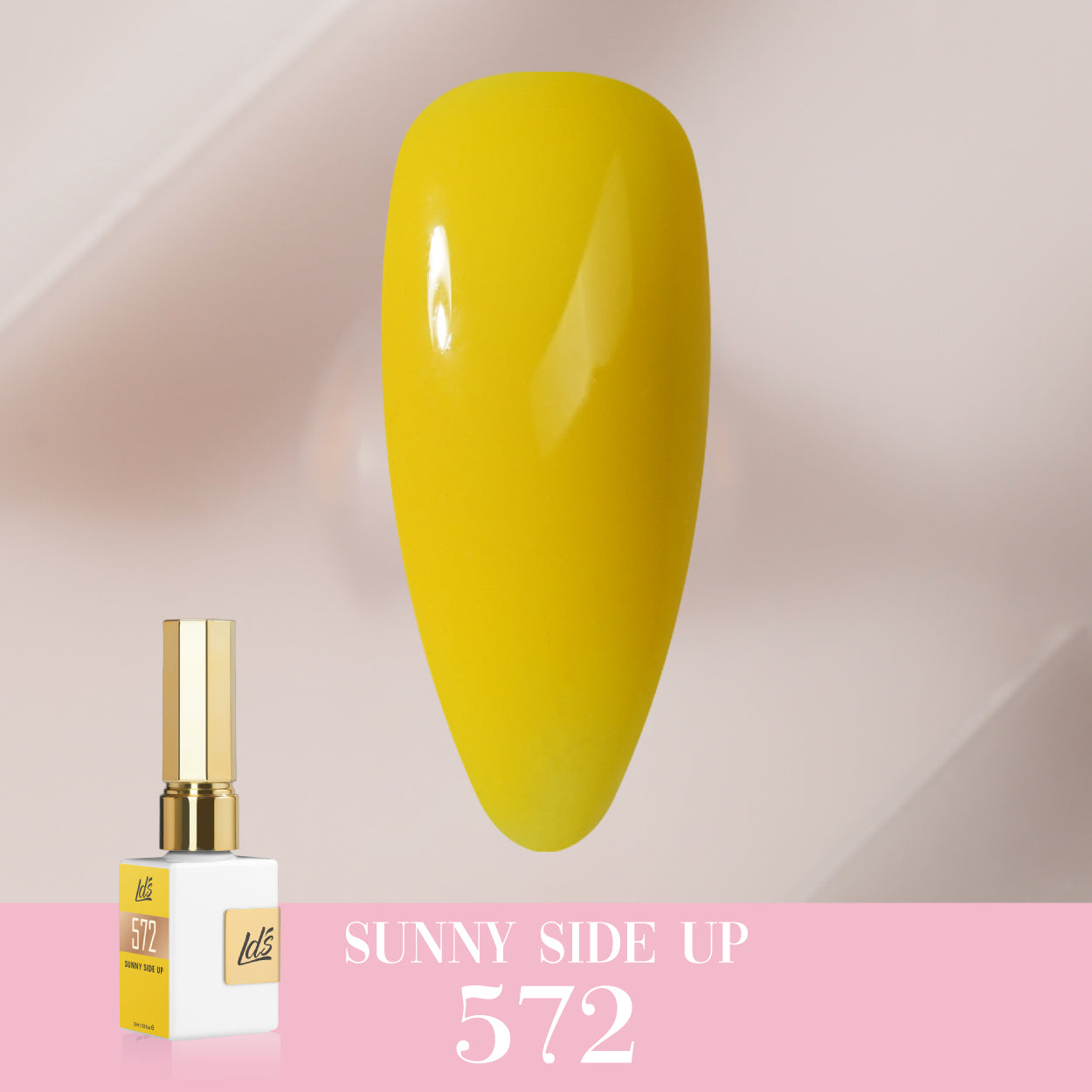 LDS Color Craze Gel Nail Polish - 572 Sunny Side Up - 0.5oz