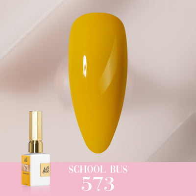 LDS Color Craze Gel Nail Polish - 573 School Bus - 0.5oz