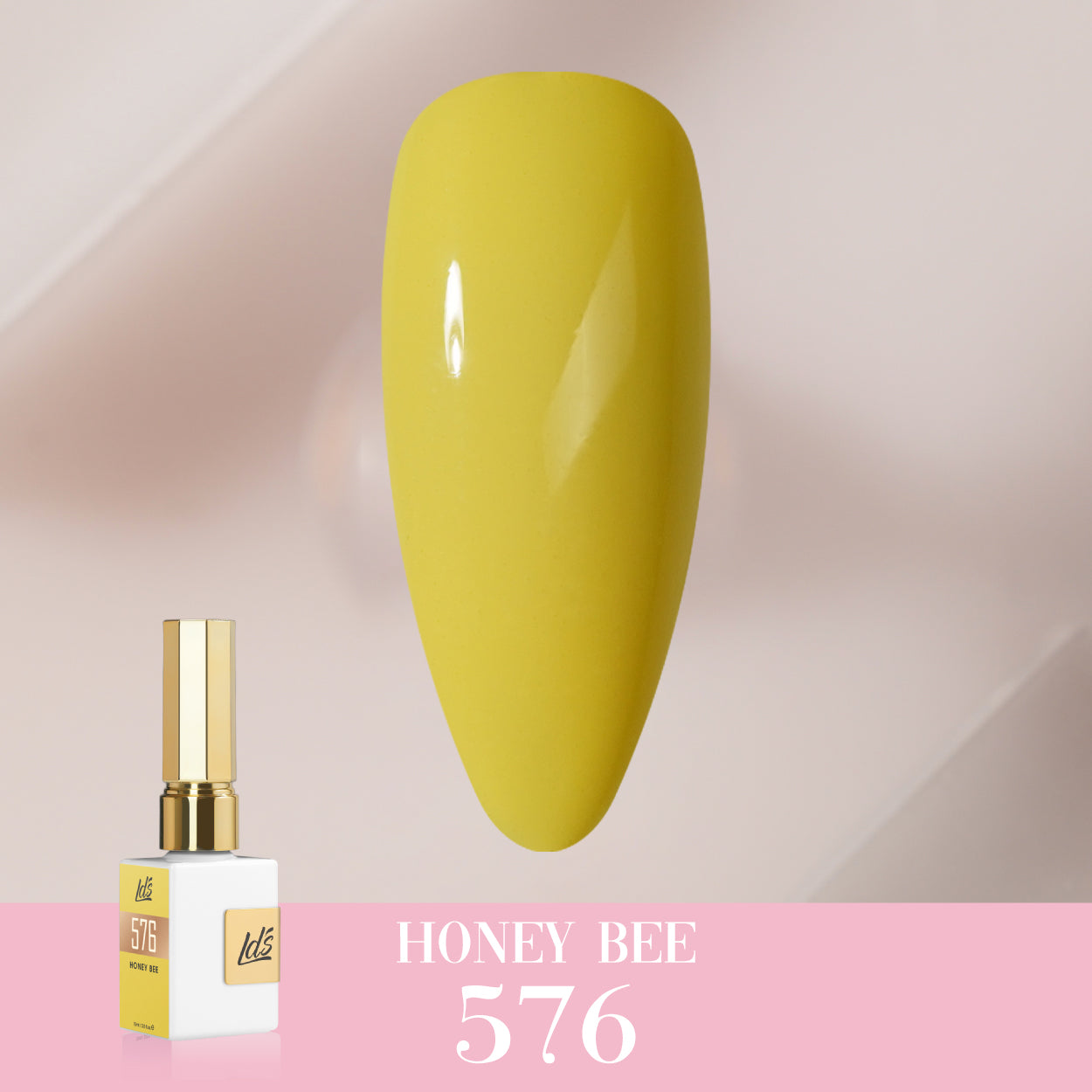 LDS Color Craze Gel Nail Polish -  576 Honey Bee - 0.5oz