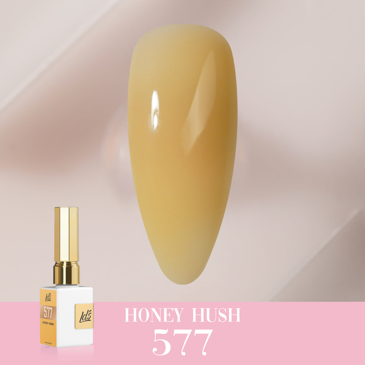 LDS Color Craze Gel Nail Polish -  577 Honey Hush - 0.5oz