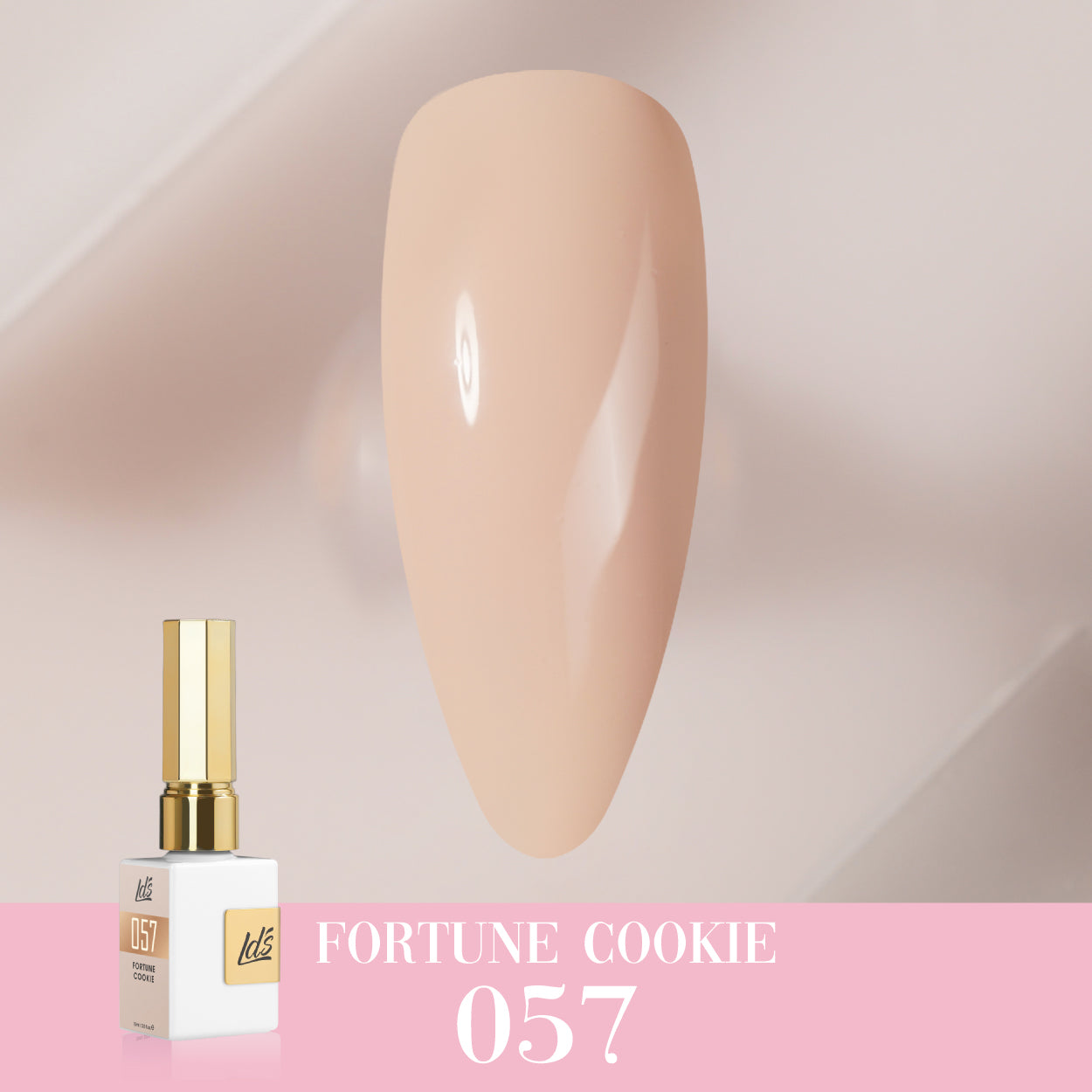 LDS Color Craze Gel Nail Polish - 057 Fortune Cookie - 0.5oz