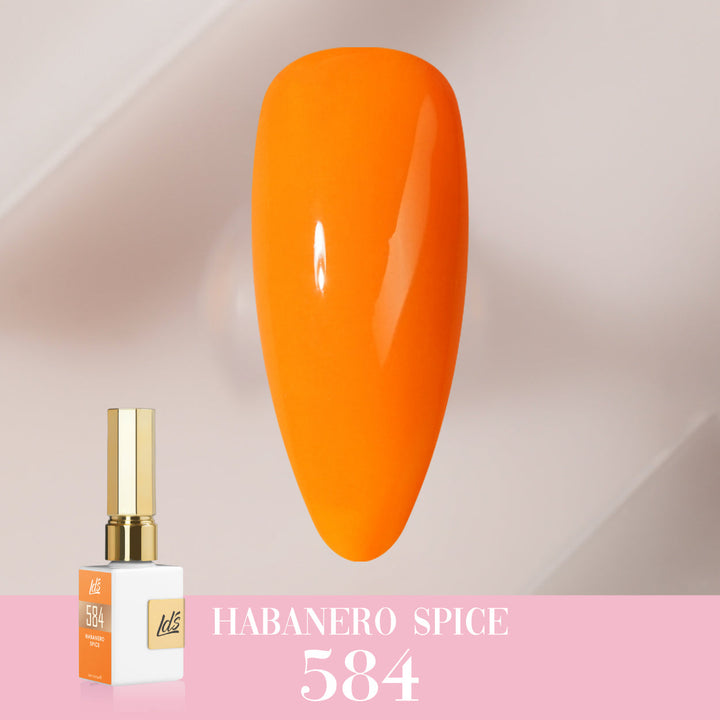 LDS Color Craze Gel Nail Polish -  584 Habanero Spice - 0.5oz