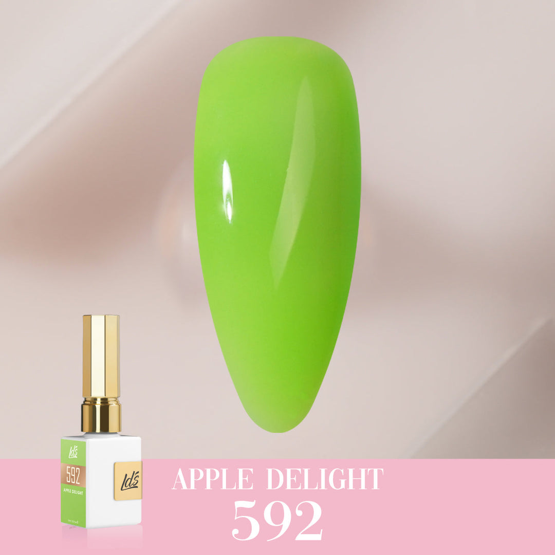 LDS Color Craze Gel Nail Polish -  592 Apple Delight - 0.5oz