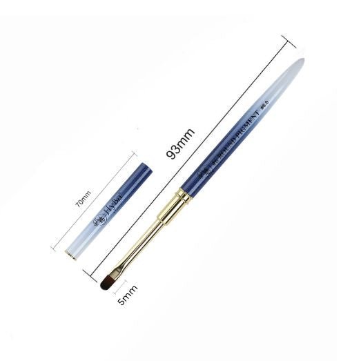 HyBa ROUND PIGMENT Nail Art Brush Kolinsky Hair #6